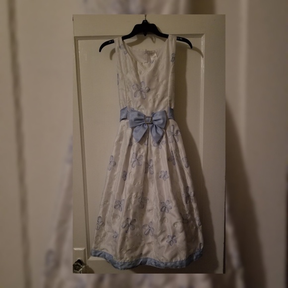 Girls Size 14 Flowergirl Formal Party Dress - Picture 1 of 3